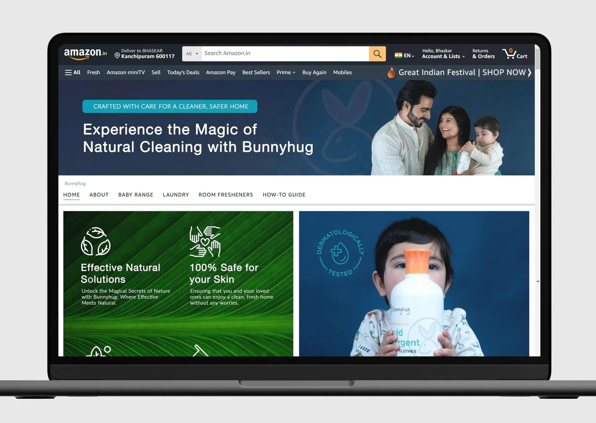 Amazon Storefront Design | Bunnyhug Pvt. Ltd.
Chennai, India