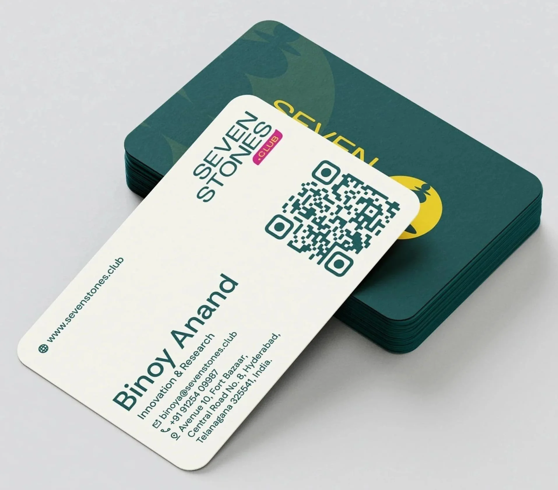 Business Card Design | Seven Stones Club
Hyderabad, India
