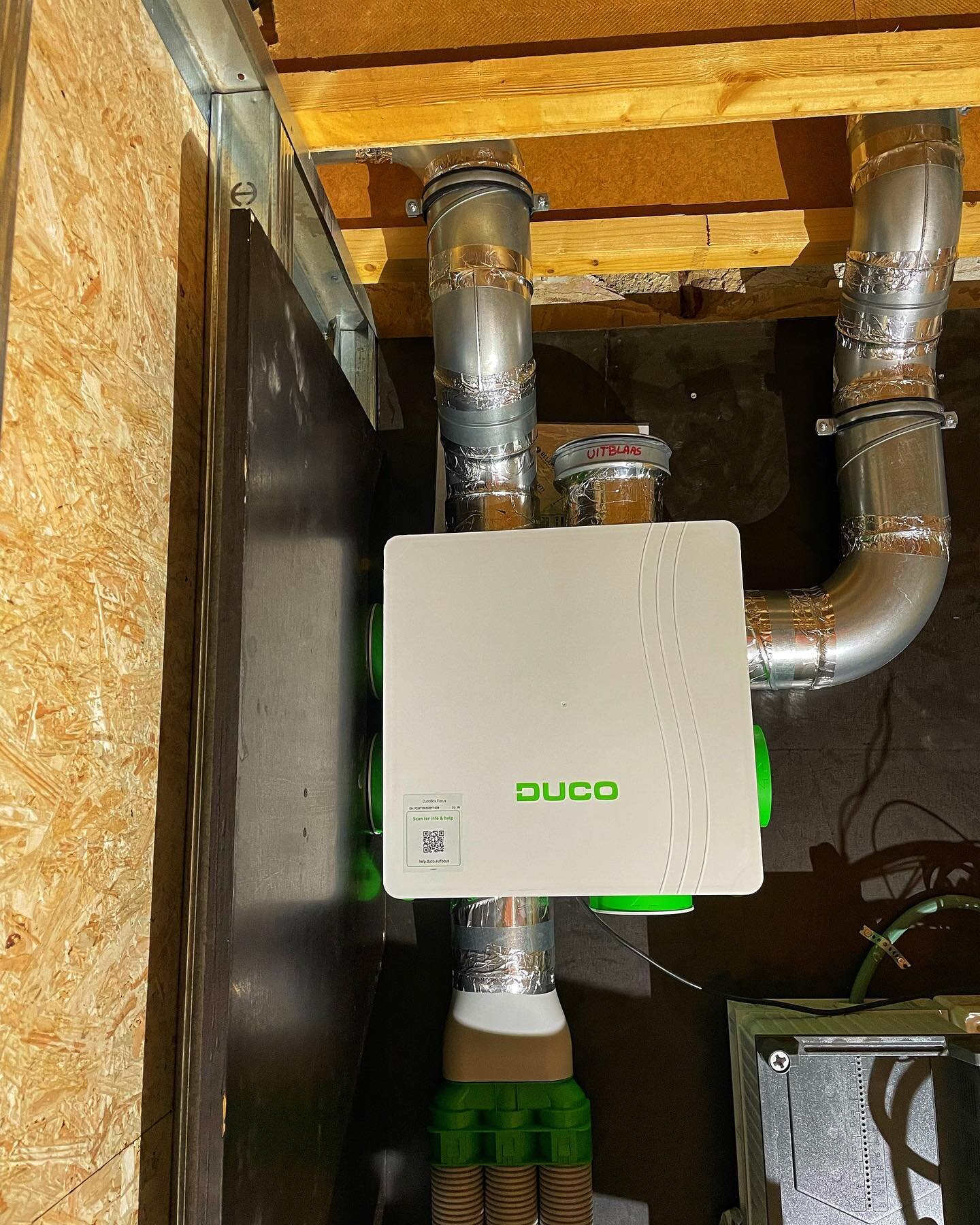 Aansluiting van een Ducobox Focus, ventilatie systeemC+🌬#blitz⚡️#ventilation