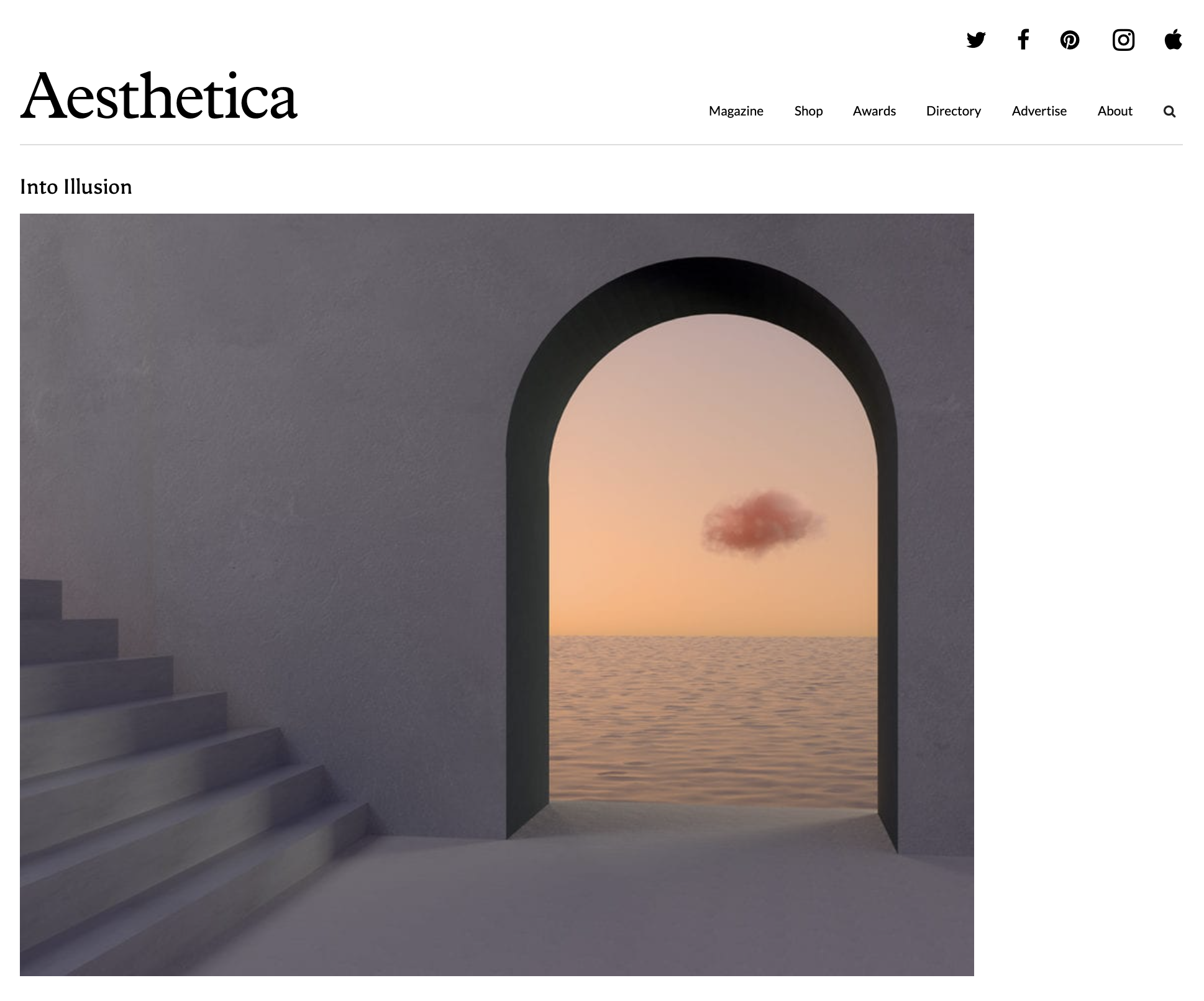 [Aesthetica Magazine] Into Illusion