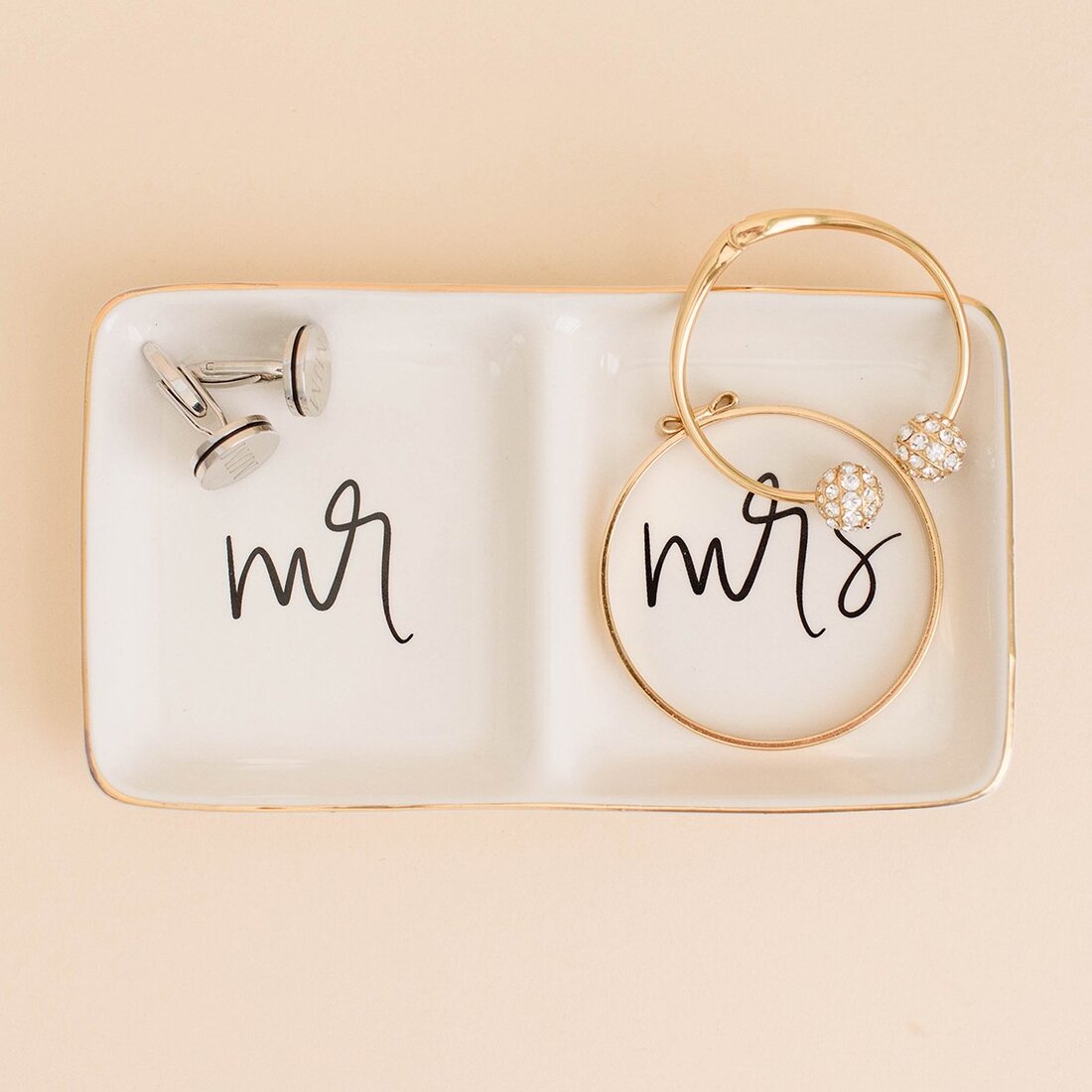 Mr & Mrs. Ring Jewelry Dish