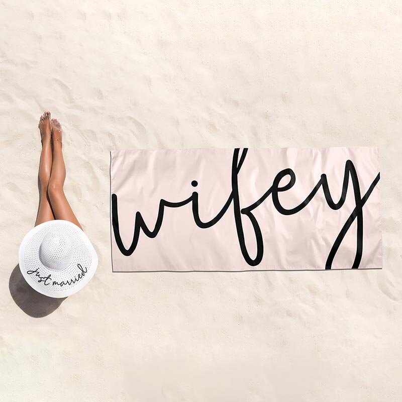 Wifey Oversized Quick Dry Beach Towel