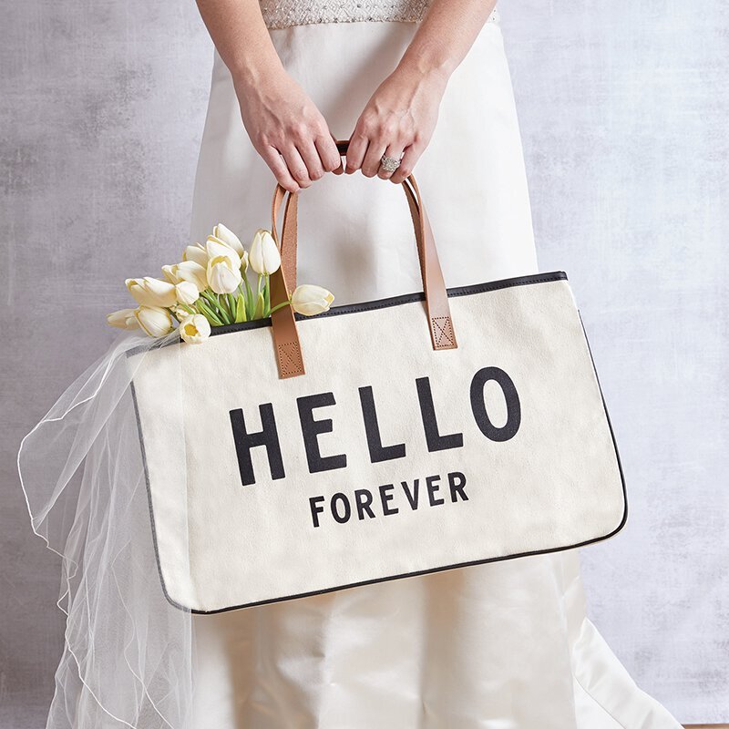 Hello Forever Canvas Tote