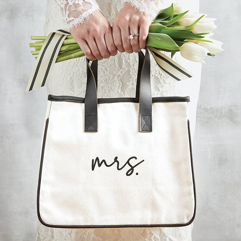 Mrs. Mini Canvas Tote Bag
