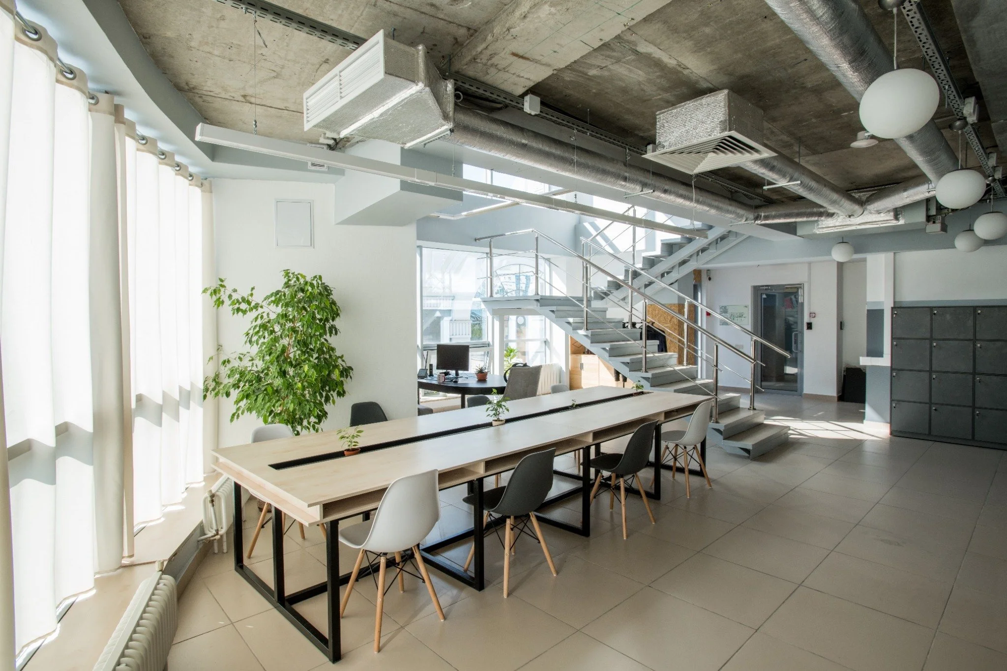Workplace interior design with custom office layouts and advanced commercial design solutions