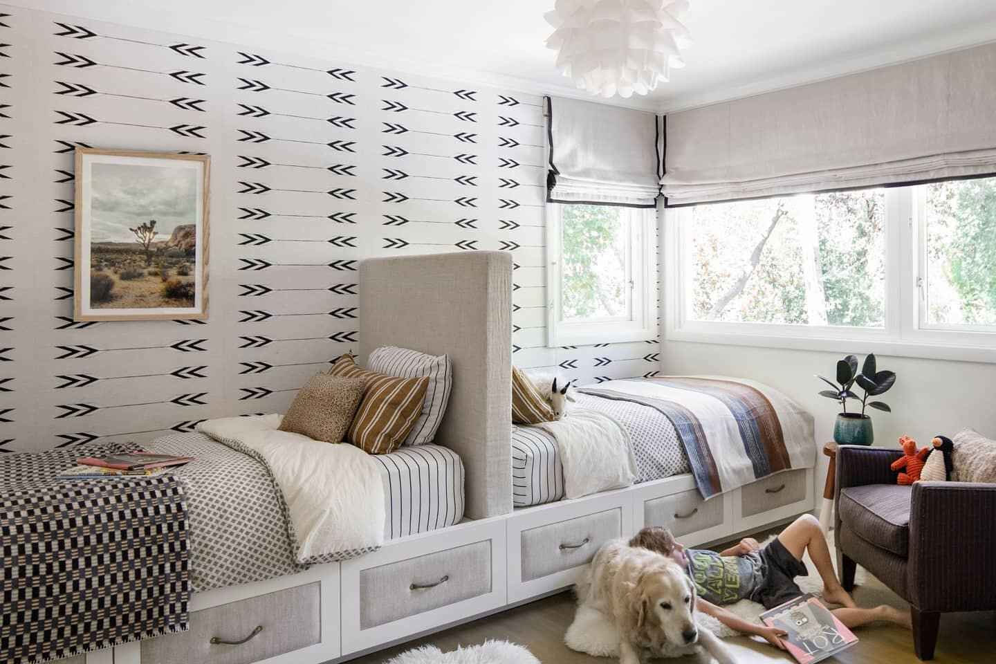 Our biggest tip for designing a kids room: storage!

Having a place to put everything away and out of sight is not only important for keeping mom and dad happy, it also helps your little ones learn to keep their room tidy. By having a space for every