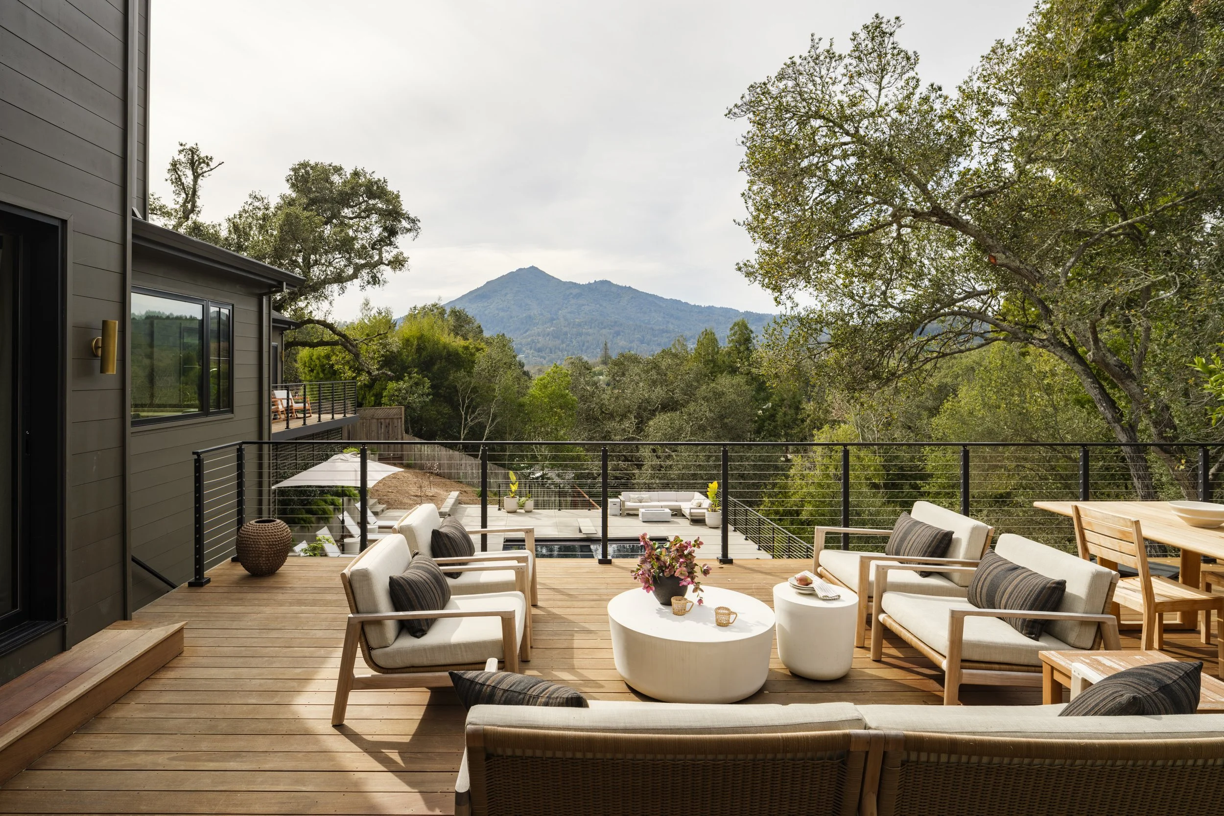 Expert patio designers planning a sophisticated and inviting patio space