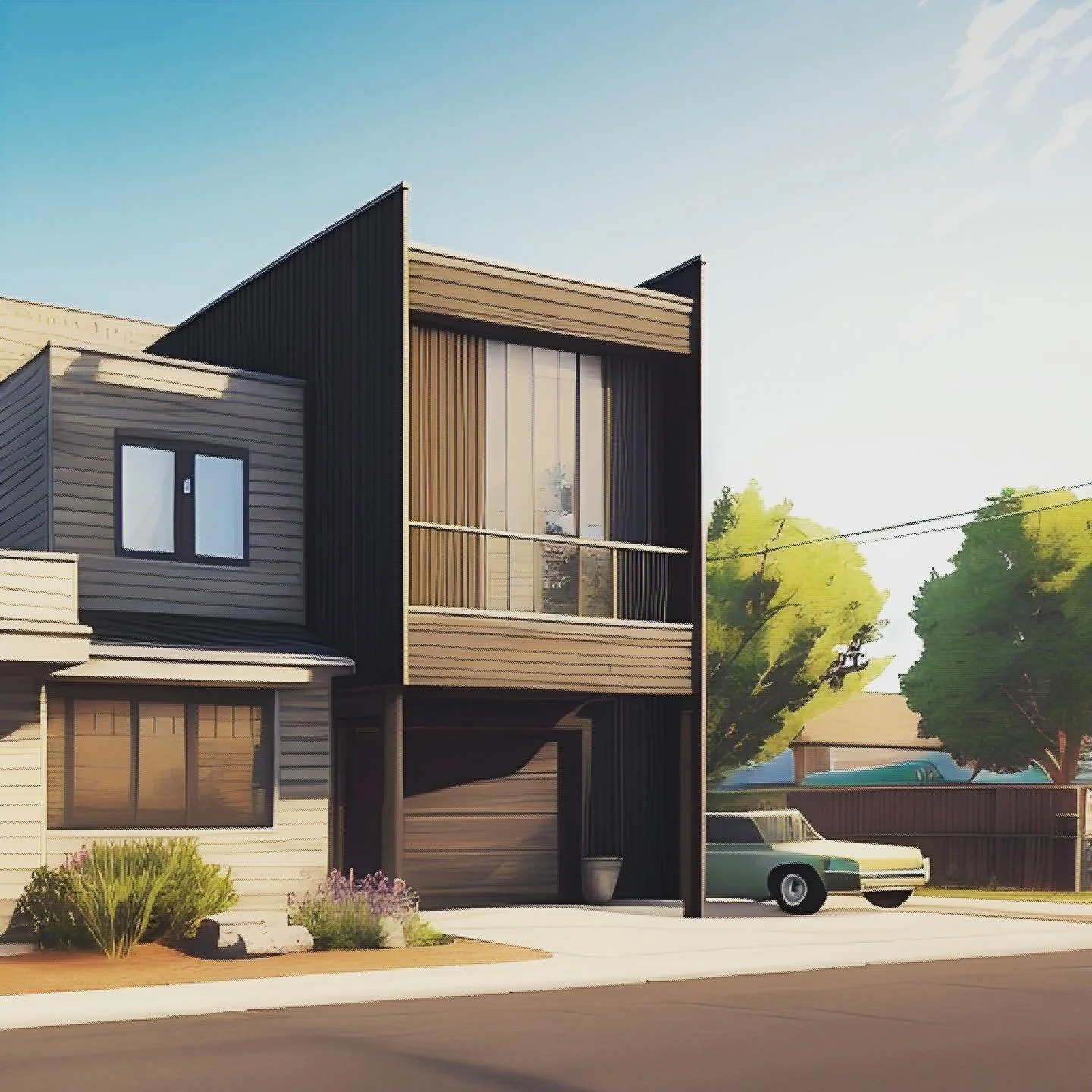 Cool 😎 Cali mid-century modern in Connecticut, for this Beachside redesign .#midcenturymodern #architecture #calidesign #californiadreaming #design #modernarchitecture #fairfieldcountyct