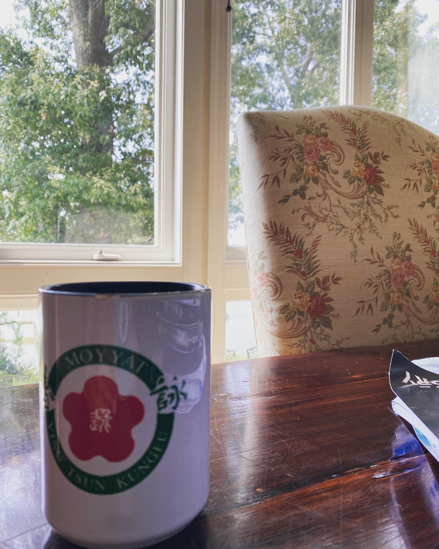 Monday morning starting the week off right- Wake up and train.  But first, coffee