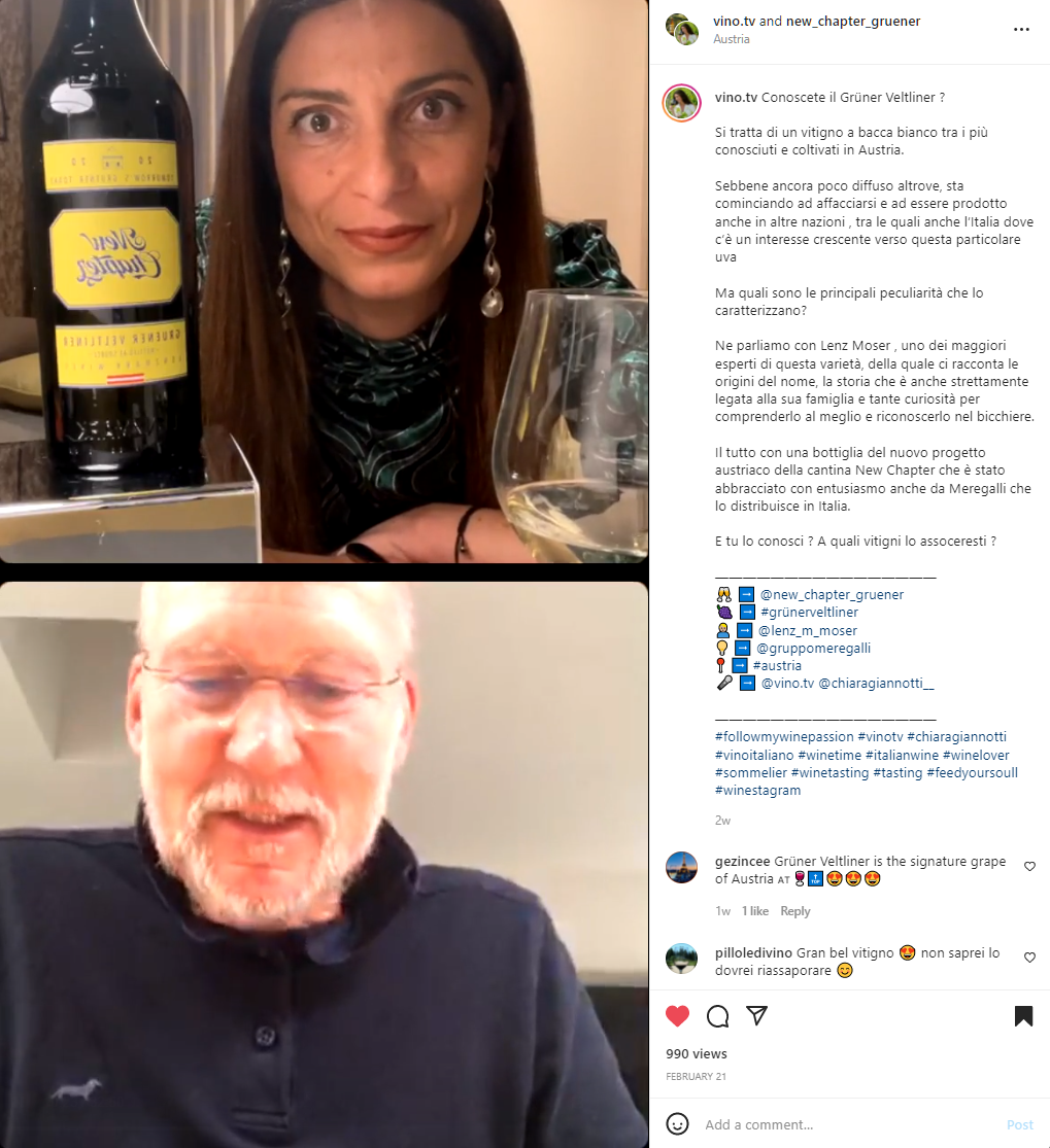 INSTA LIVE WITH CHIARA GIANNOTTI @VINO.TV