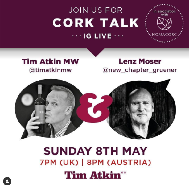Join our IG LIVE with Tim Atkin MW