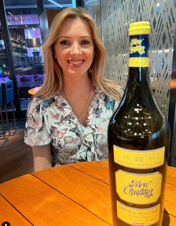 Beautiful Alena with a beautiful bottle of New Chapter Magnum!
