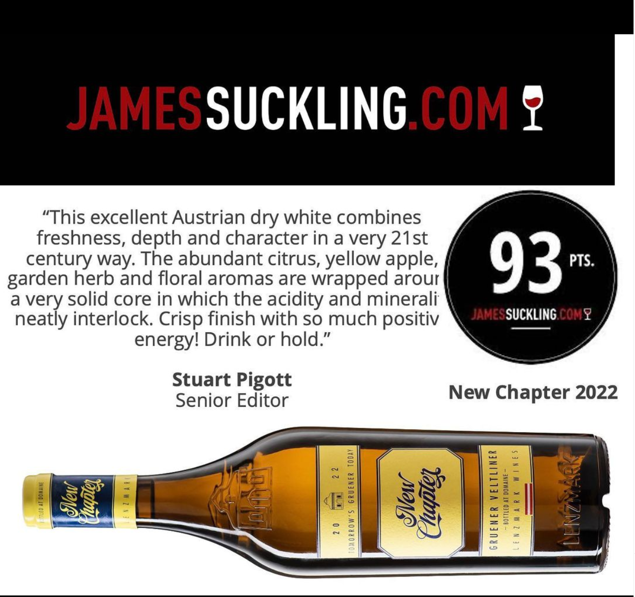 New Chapter 2022 received 93 points from @james.suckling</a> 🥂🙏❤️ @stuart.pigott</a> merci! .⠀