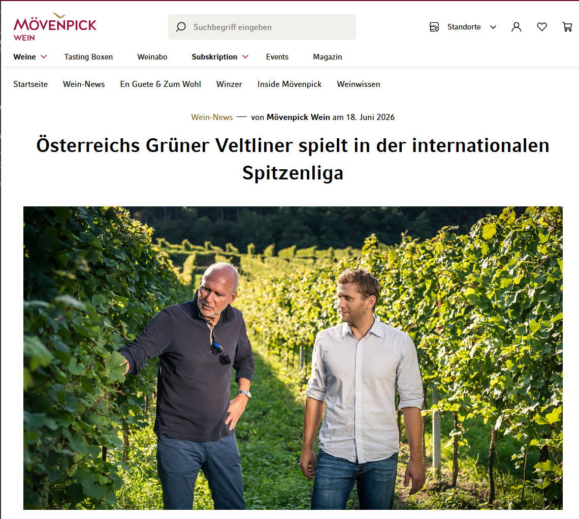 Österreichs Grüner Veltliner spielt in der internationalen Spitzenliga