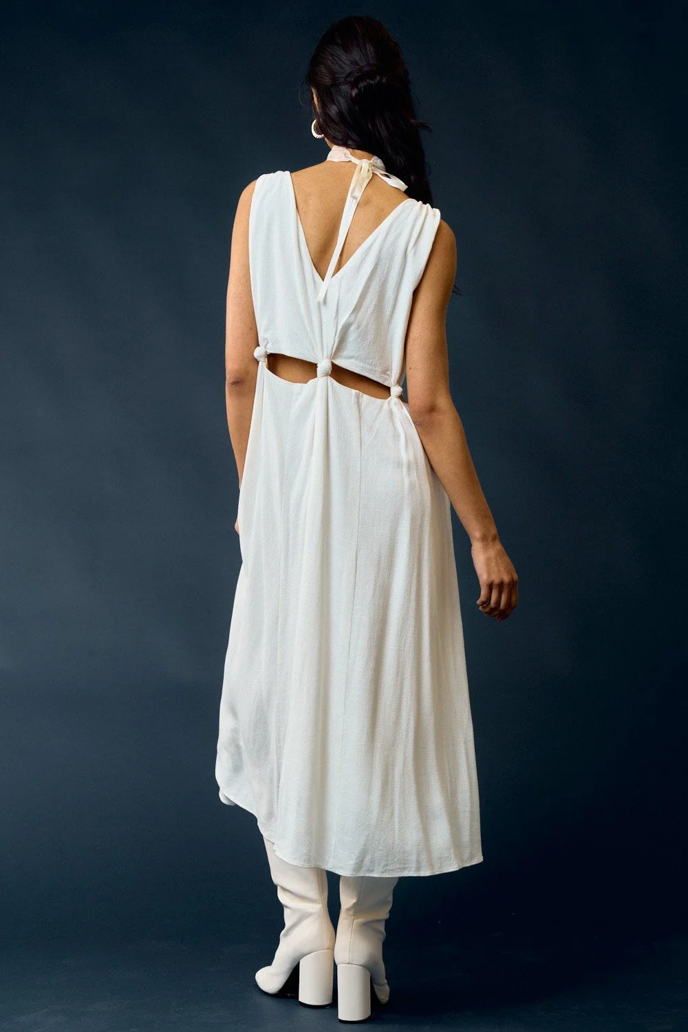 vintage square neck wedding dress Barbara Palvin Retro Ivory Satin Square Neck Church Wedding Dress, White / Dress+Veil
