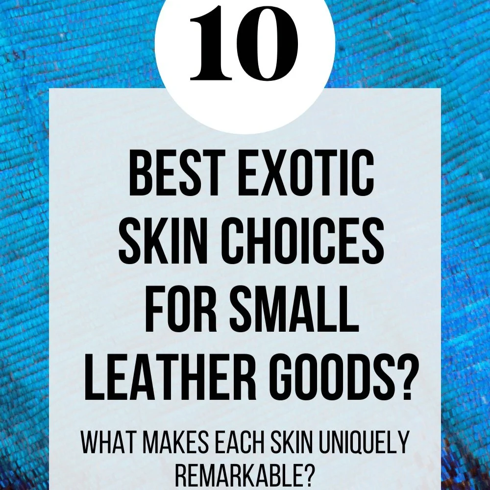  10 best Exotic skin choices for small leather goods?