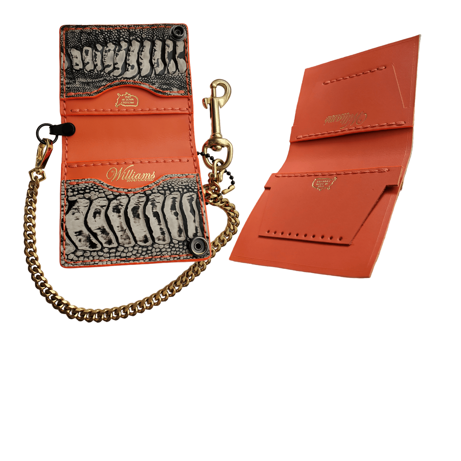 Top Grain calfskin Leather (Orange)