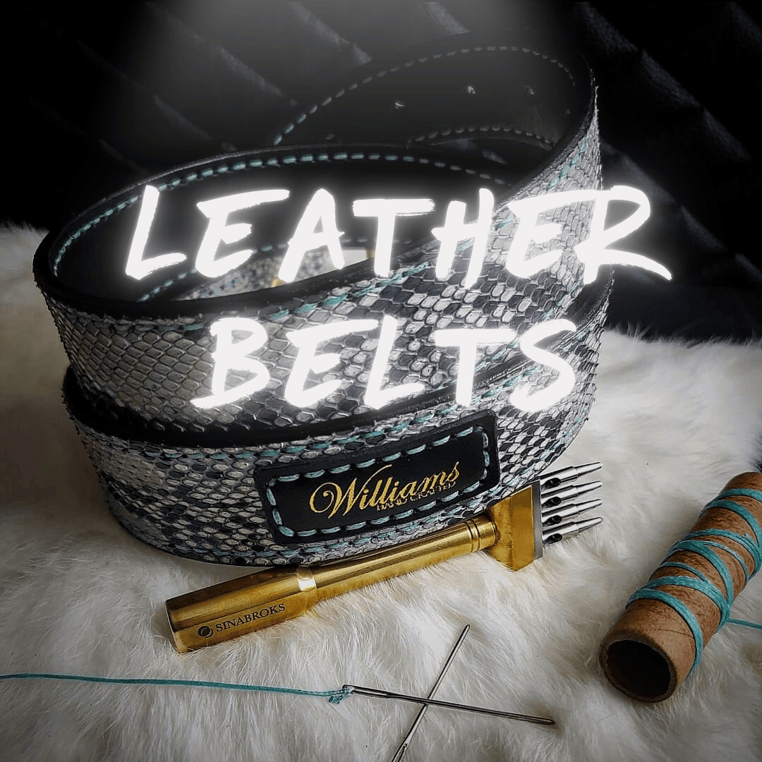 Ready-to-ship leather belts