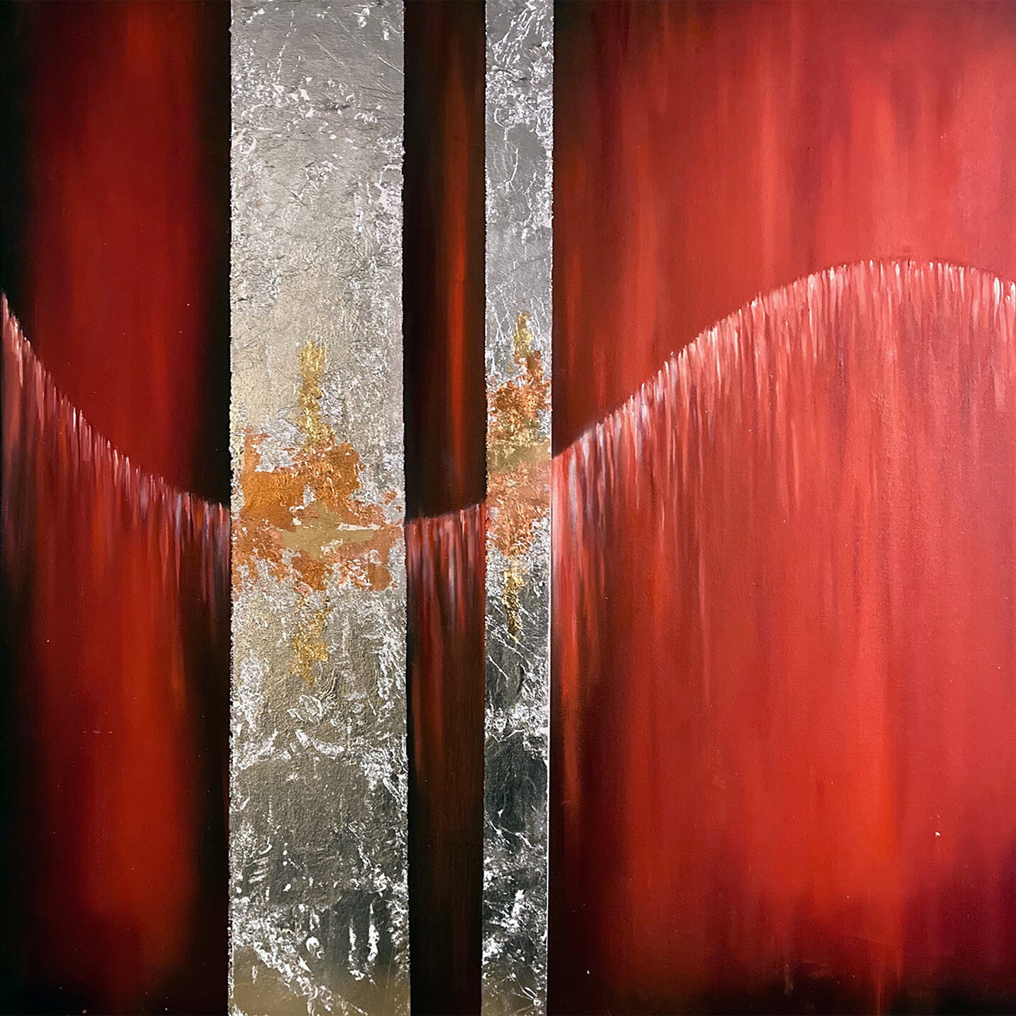 Red Pulse by London based painter Tano Rea