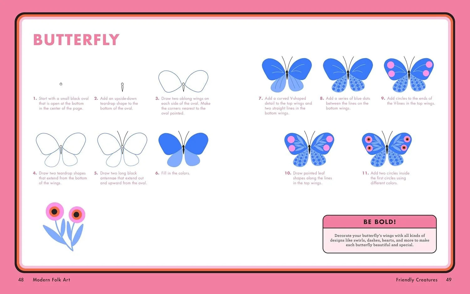 How to draw a butterfly