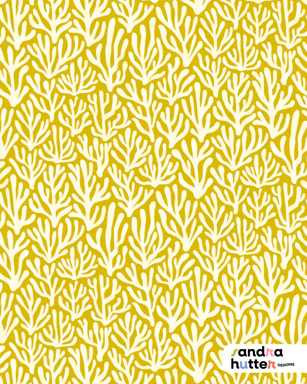 This coral print is one of the key coordinates from my Nautical Damask Collection&mdash;and just like the main design, it got a fresh new color twist! 🌊✨⁠
⁠
Swipe to explore the full collection&mdash;now available on fabric, wallpaper, and home deco
