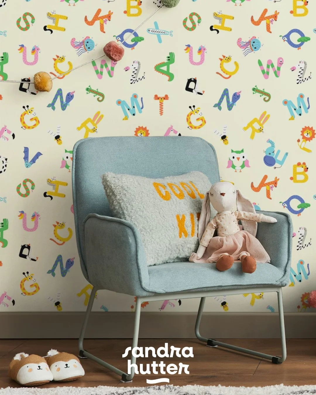 Looking to brighten up the kids' room with something fun and educational? 💛⁠
This playful ABC wallpaper is full of bold colors and cheerful characters &mdash; perfect for sparking imagination while learning the alphabet.⁠
⁠
Swipe to see more of my w