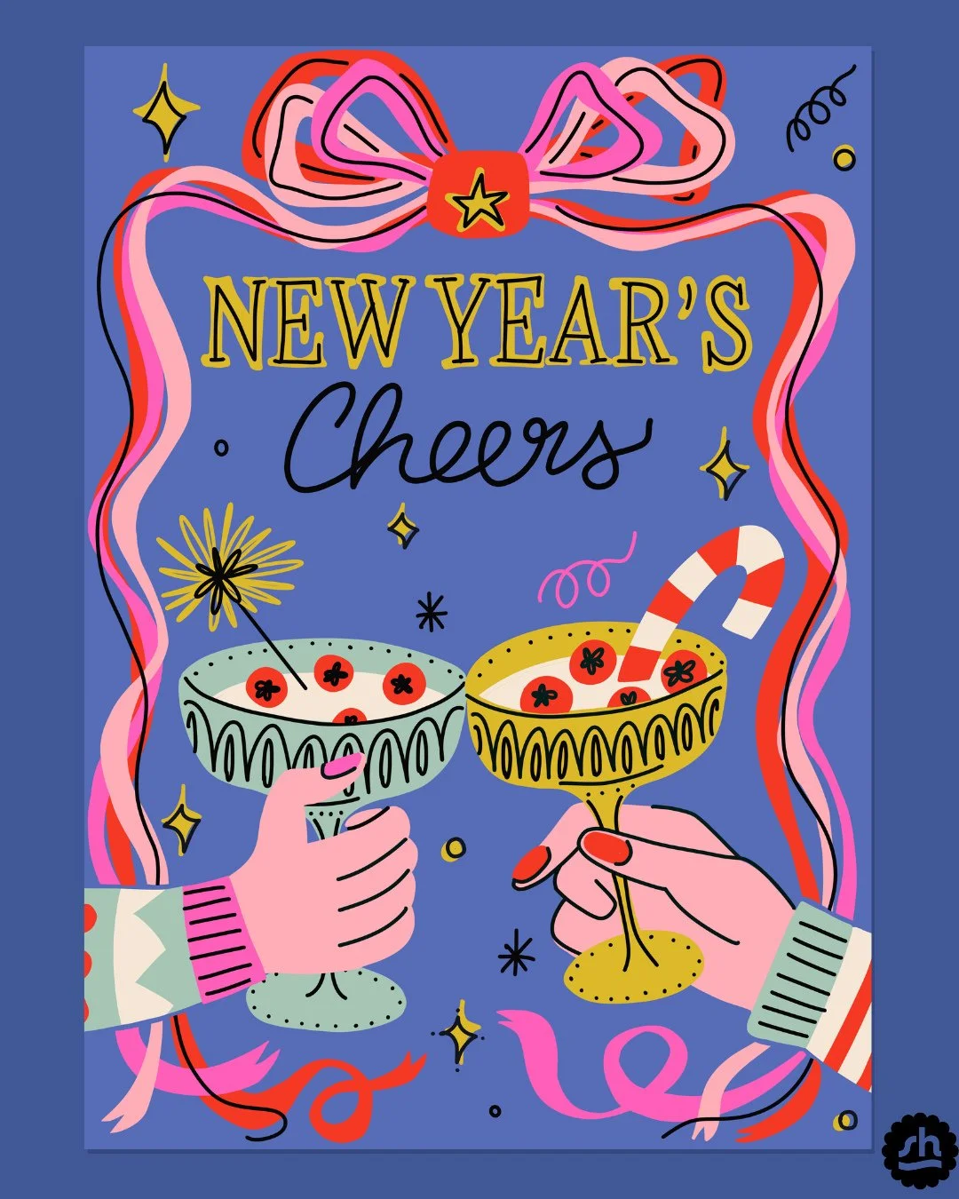 Cheers to closing the chapter on 2025 💛⁠
Thanks for following along on my creative journey &mdash; I&rsquo;m so grateful for all your support this past year.⁠
Can&rsquo;t wait to see what 2026 brings: new prints, new projects, and (hopefully!) lots 