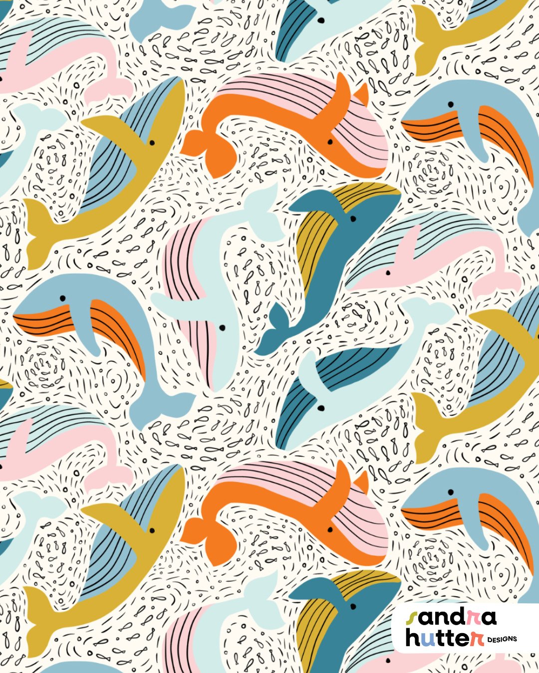 This humpback whale design started a few years ago 🐋⁠
Back then, all the whales were wearing party hats. A customer asked if I could try a version without them &mdash; so I did.⁠
⁠
While reworking the pattern, it slowly turned into a whole new littl