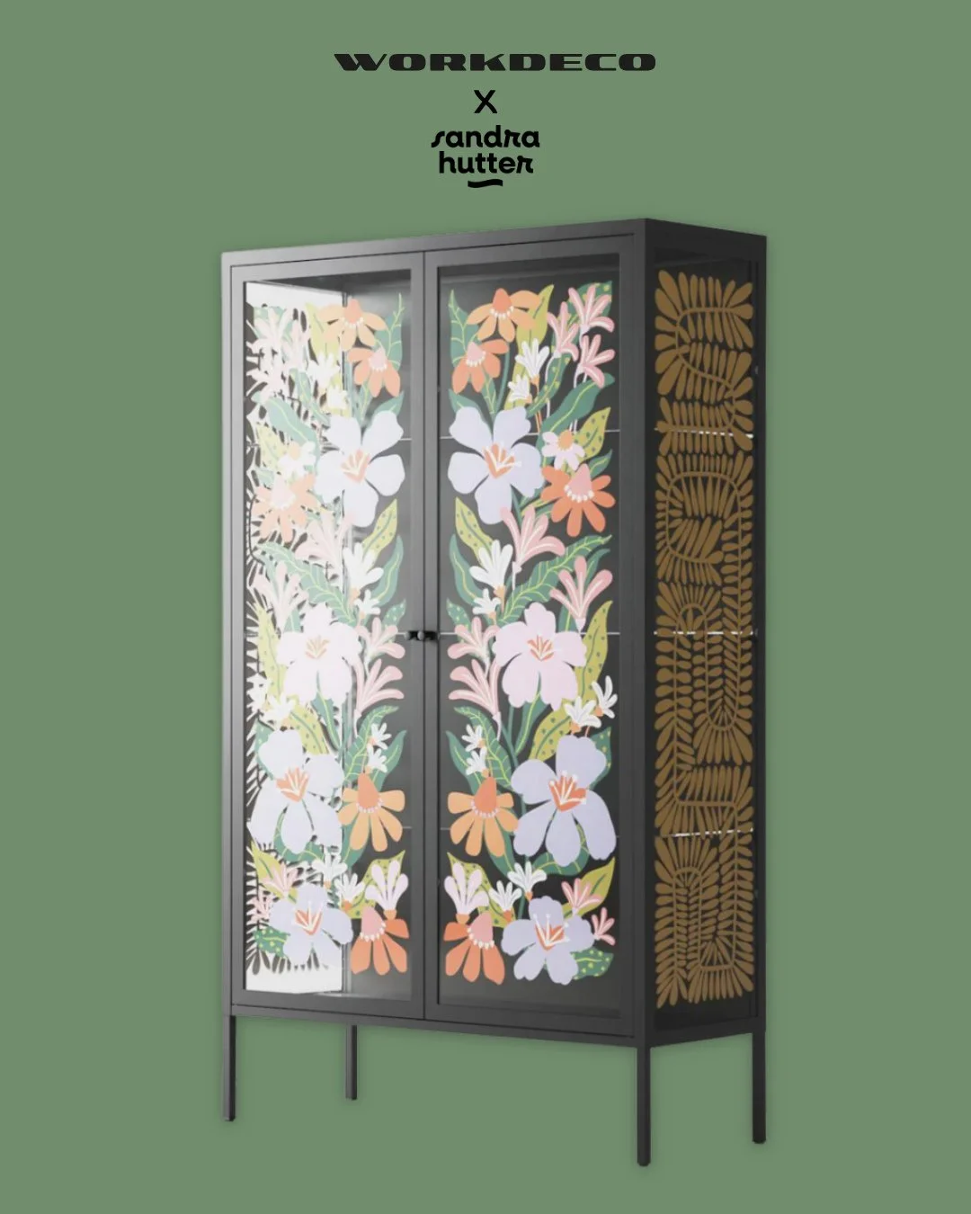Another cabinet from my newest collaboration with @workdeco ✨⁠
⁠
One thing I really enjoy about these cabinets is that you can bring pattern into a space in a slightly different way &mdash; not just on walls, but as part of the furniture itself.⁠
⁠
W