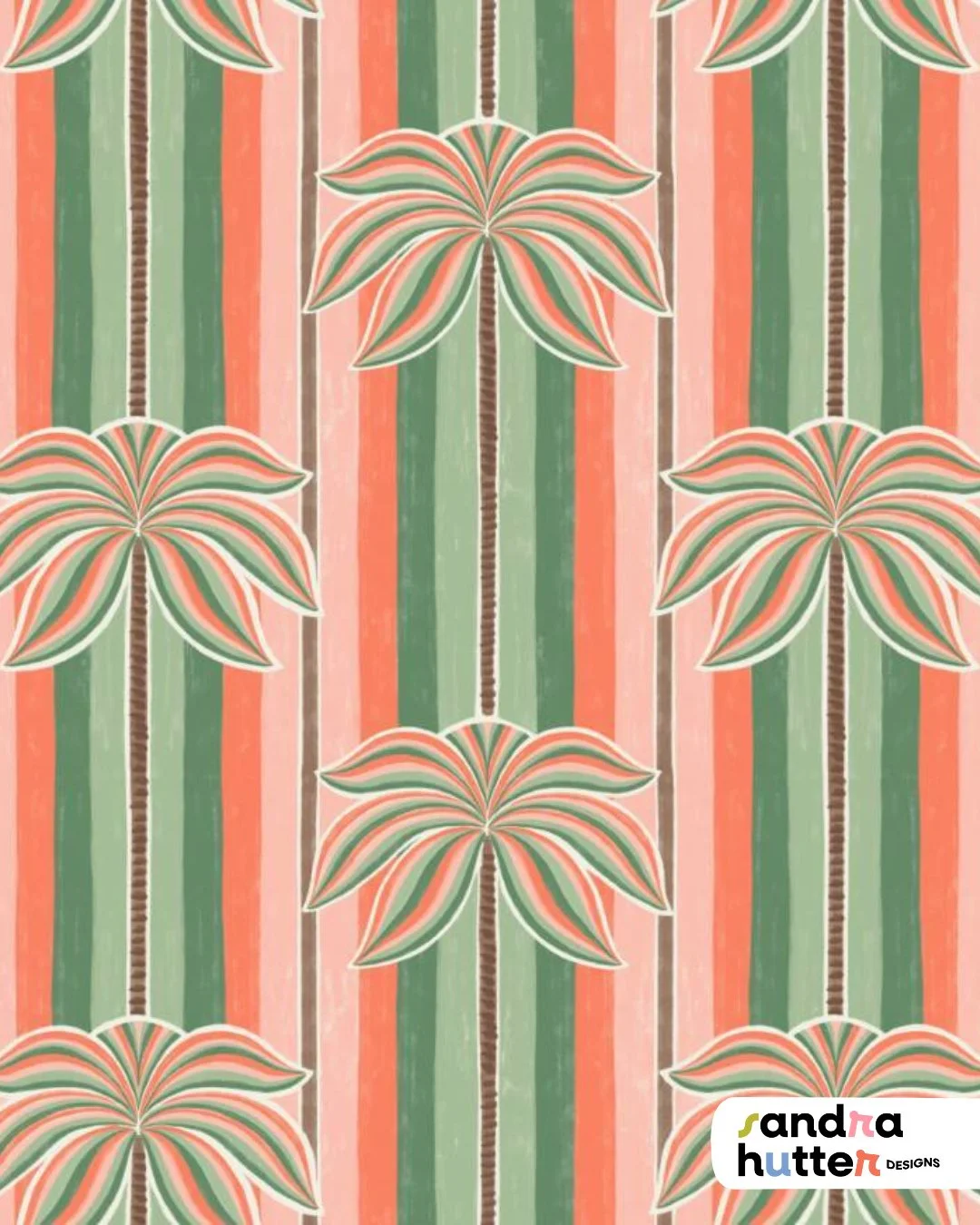Apparently one palm tree stripe wasn&rsquo;t enough. 😄🌴

After creating the first version for my Boho Beach collection, I kept playing around with the idea and ended up with this second palm tree stripe design.

Available now on Happywall by search