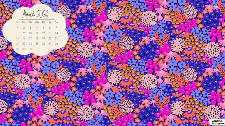 Free Zoom Background March 2026 | Sandra Hutter