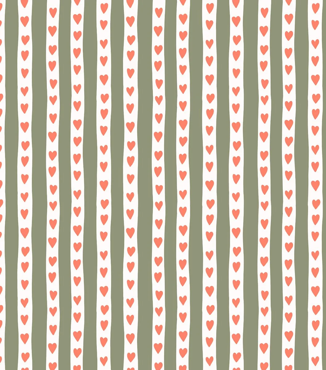 Stripes-Hearts-Sage-Green-White-Pattern-Art-Licensing-Collection-Sandra-Hutter