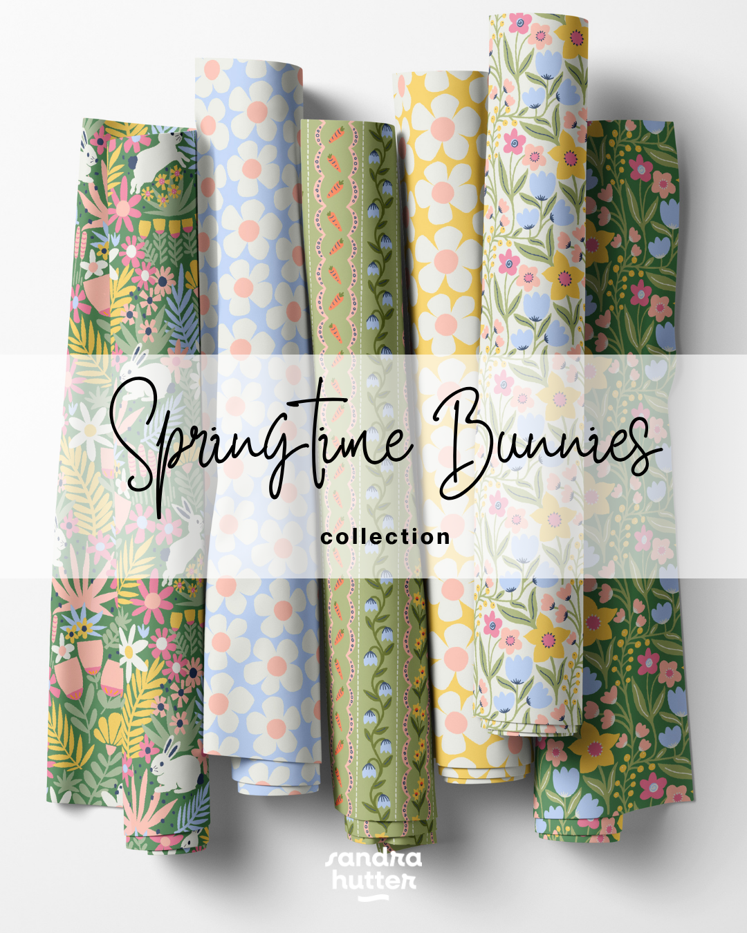 The Springtime Bunnies Collection is the perfect mix of cute farmhouse style with pastel spring colors and florals. 

Created with easter celebrations in mind this collection captures the beauty of the transition of spring with a playful vintage insp