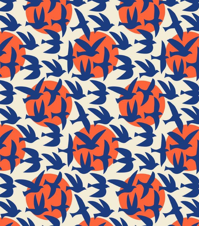 Flying-Birds-Sun-Pattern-Sandra-Hutter-Retro-Nautical.jpg