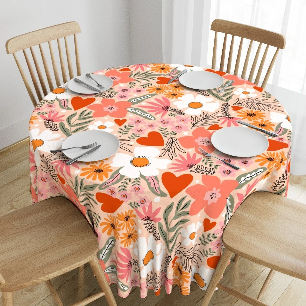 Floral-Love-Tablecloth-Pattern-Art-Licensing-Collection-Sandra-Hutter