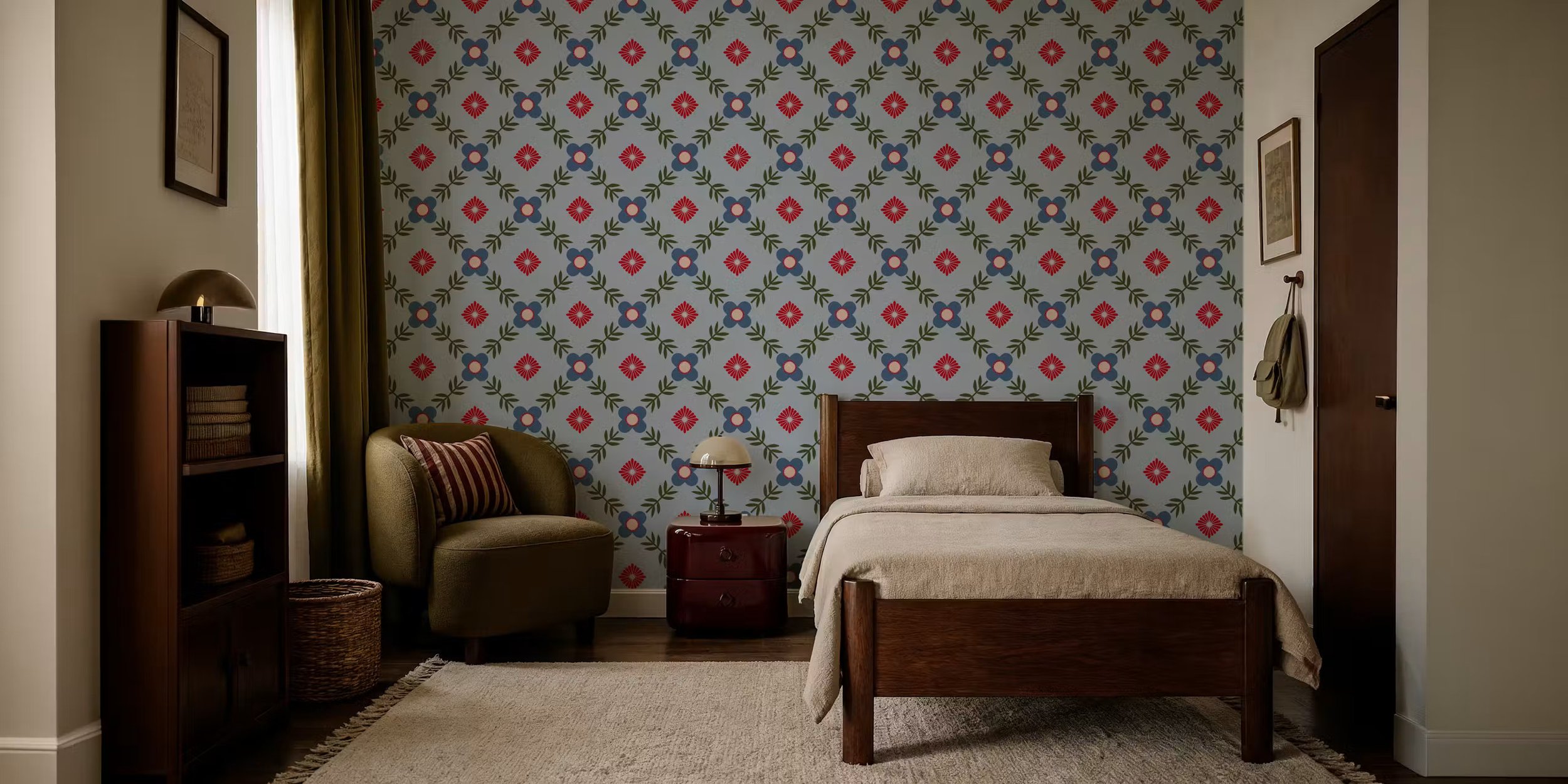 folk-daisy-wreath-tile-on-dusty-blue-happywall-guest-room.jpg