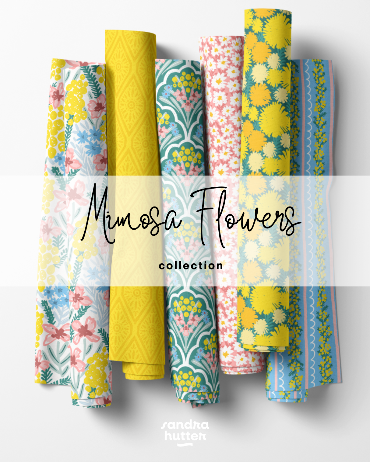 Introducing the Mimosa Flowers Collection. A florals forward collection full of soft pastel colors, hand drawn texture, and vintage style elements to create a cohesive mixture of flowers, folk art, and retro cottagecore style. 
Created with kids in m