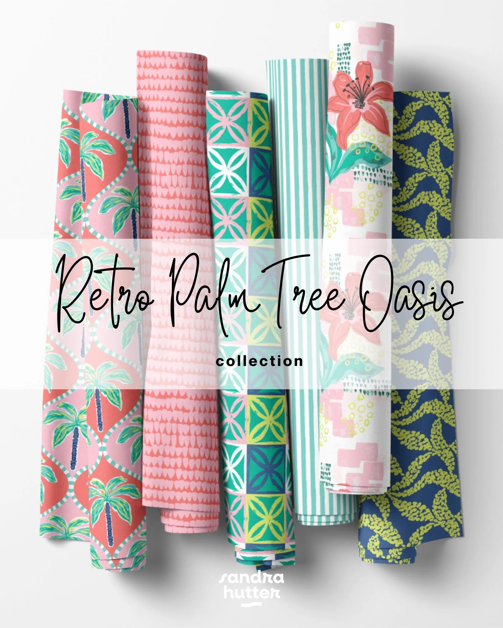 Introducing the Retro Palm Tree Oasis Collection. Full of vibrant colors and nostalgic tropical motifs this collection transports you to the feel-good tiki vibes of the past. It is time to embrace all the good lings island life has to offer. 
Ideal f