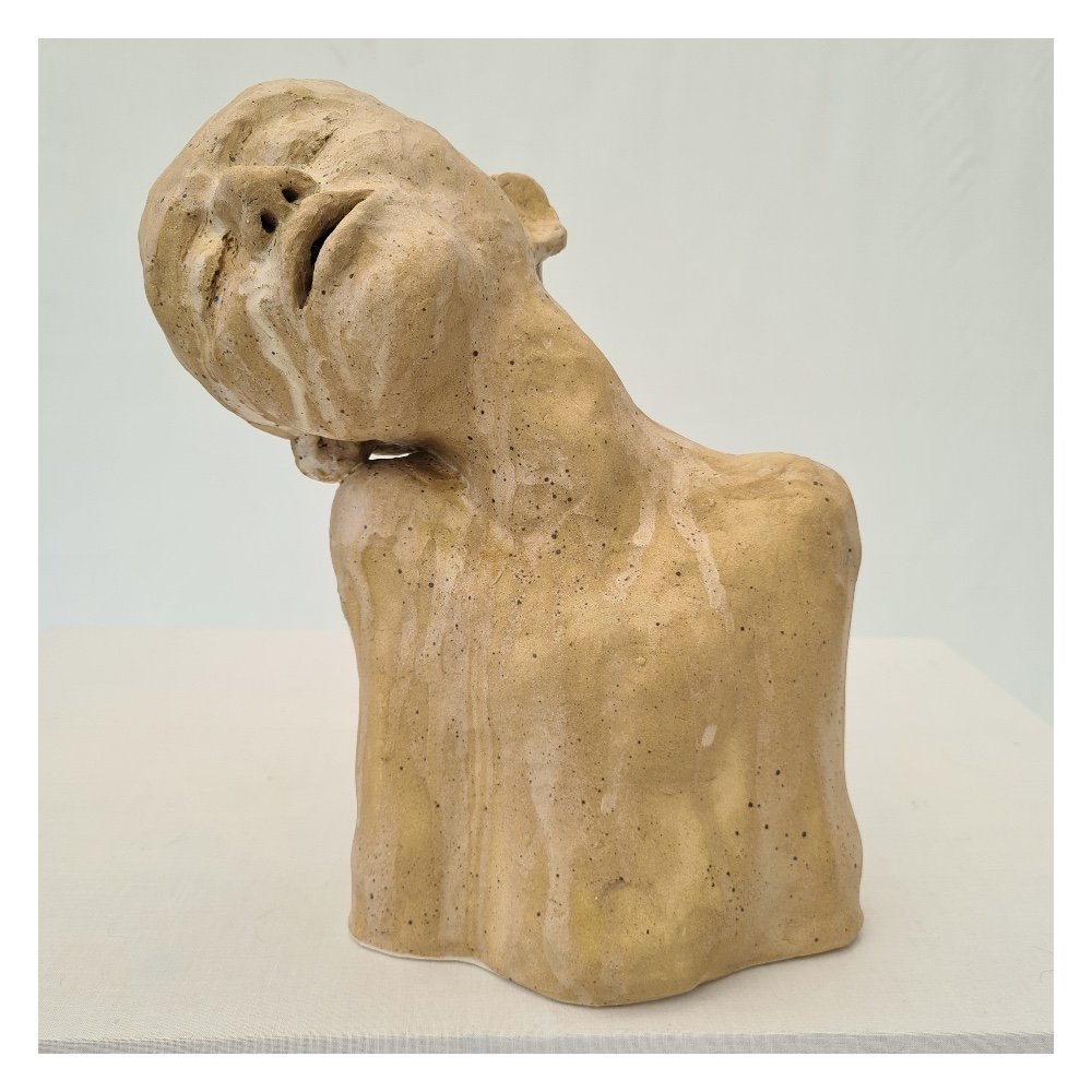 Unique stoneware sculpture