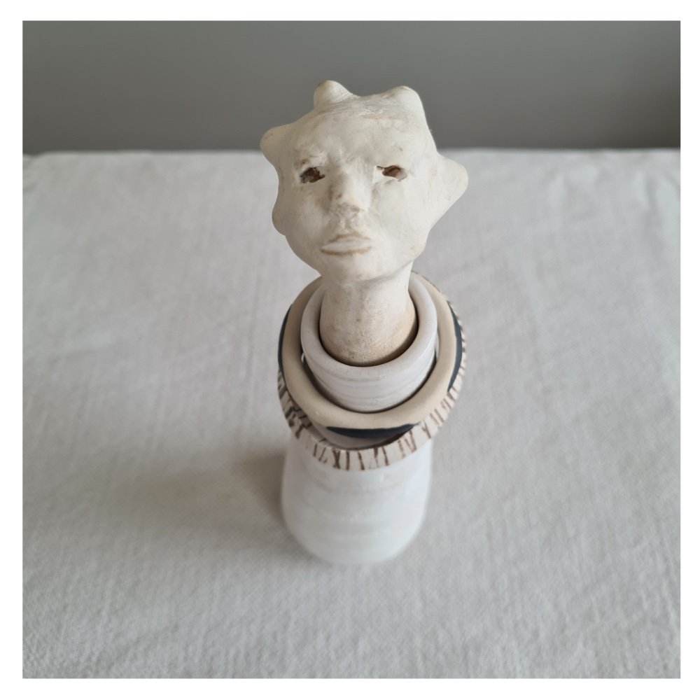 Head in the clouds ceramic sculpture