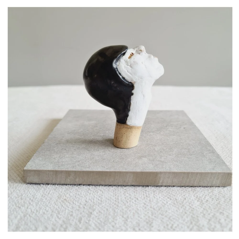 Aloof - Slender Ceramic Figurine head