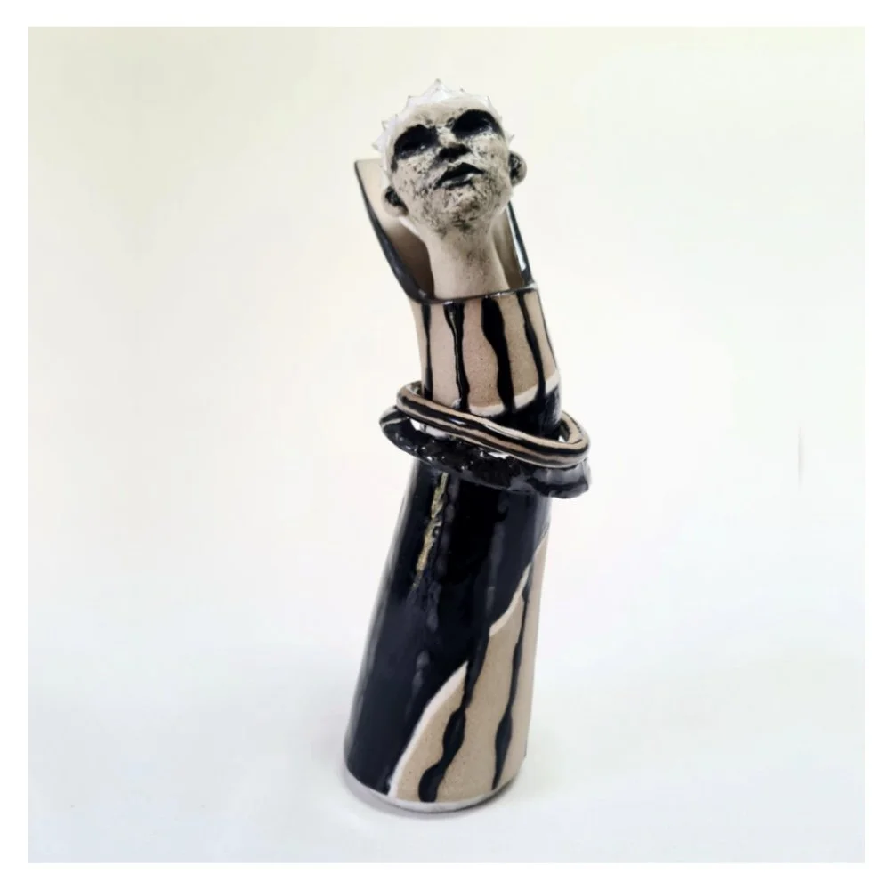 Sculpted female vase Harriet Ferris