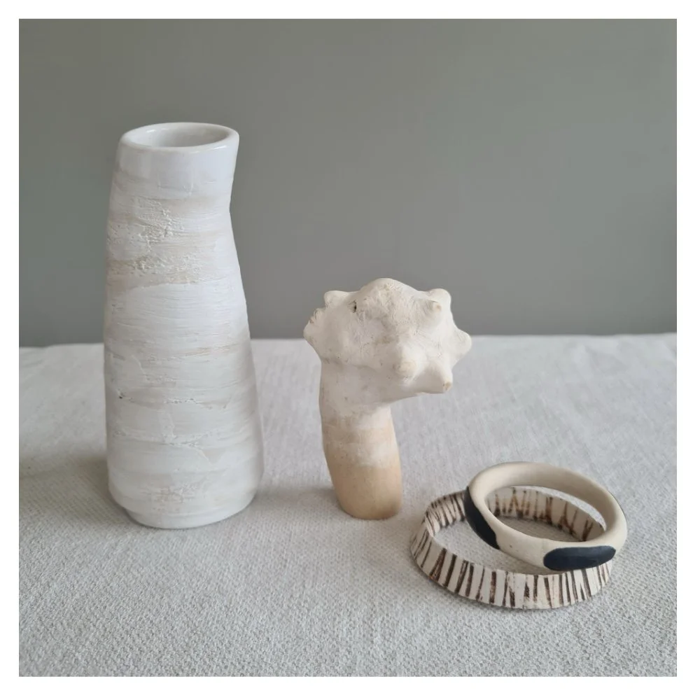 Head in the clouds ceramic sculpture 4 piece