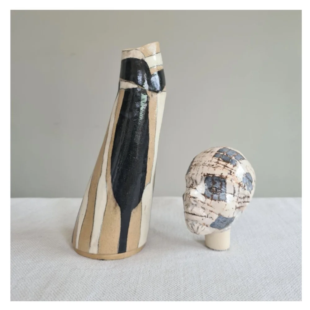 Ceramic head from bottle Harriet Ferris.jpg