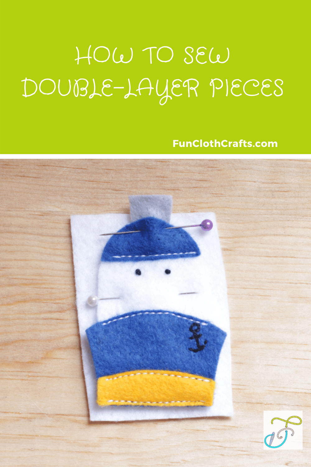 How to sew two pieces of felt together | Fun Cloth Crafts - Felt Craft ...
