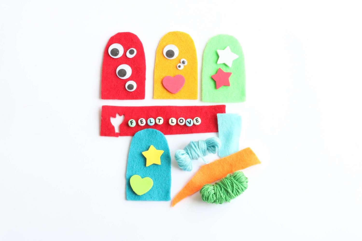 Kids Sewing Crafts for Kids , Easy Puppet Making Kit, Felt Crafts