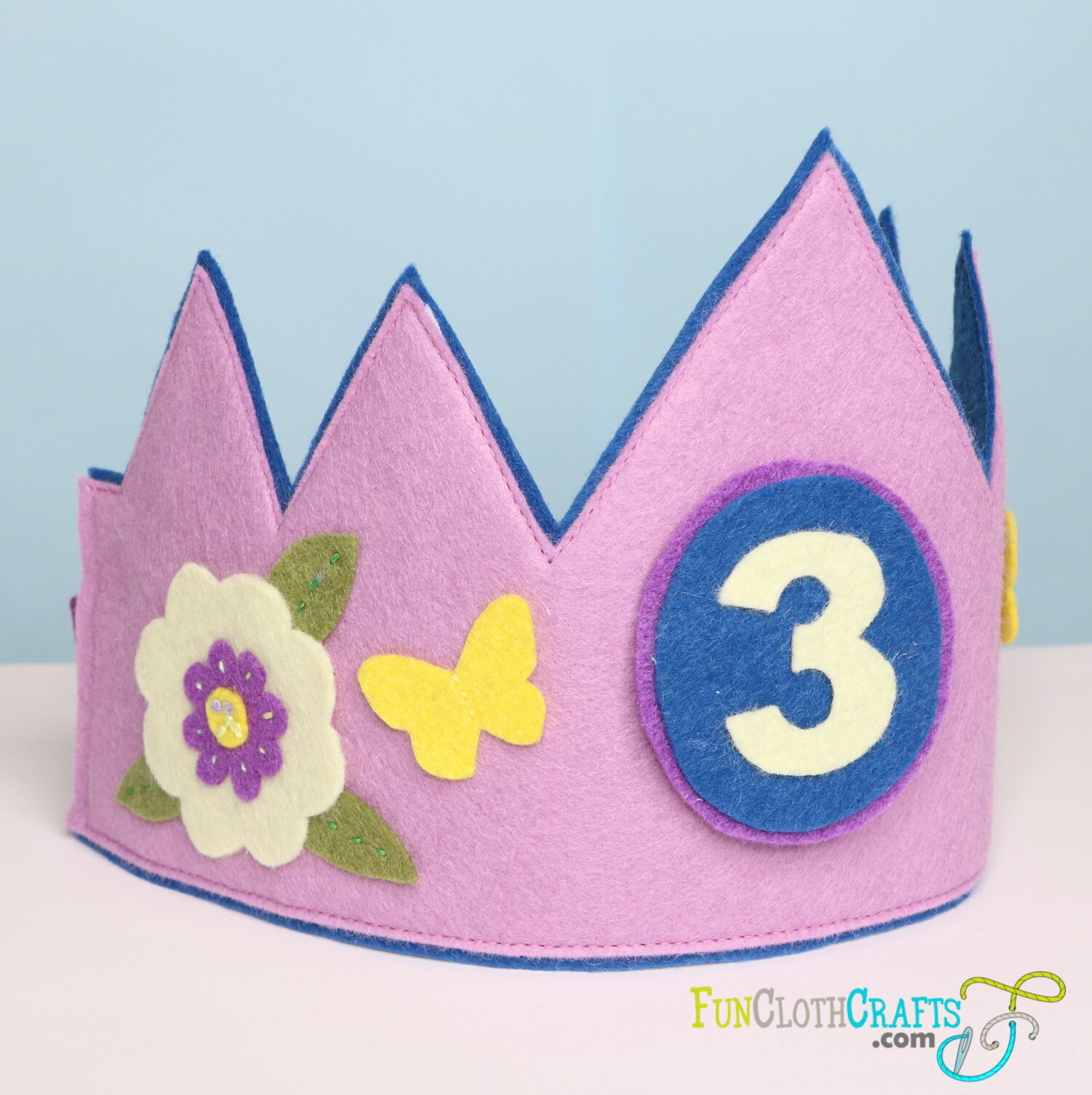How To Make a DIY Birthday Crown with a Crown Template | Fun Cloth Crafts -  Felt Craft Patterns