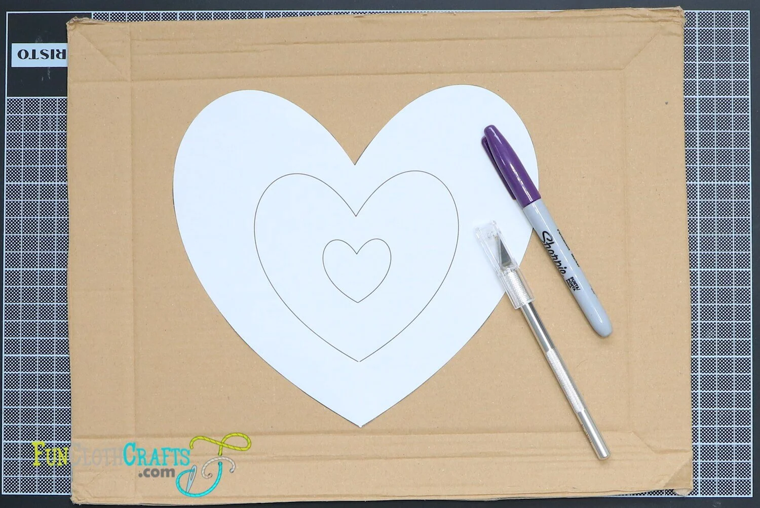 DIY Easy Cardboard Heart Covered with Felt Scraps Fun Cloth Crafts