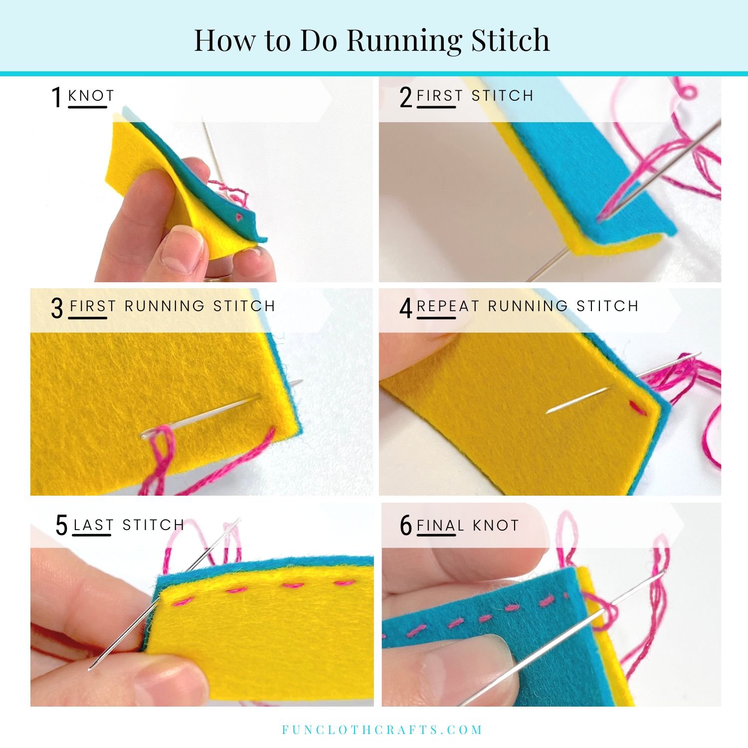 Are you tired of struggling with the running stitch? My step-by-step guide to mastering the running stitch will make sewing a breeze.
Bonus: Looped running stitch

https://www.funclothcrafts.com/all-posts/how-to-running-stitch

#sewingtips #runningst