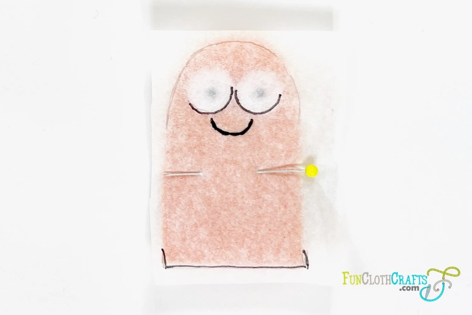 How can you trace a shape on felt? 
Use thin tracing paper, trace the pattern on it and then embroider over it on the felt shape. This is one of the ways you can help yourself. 

Find more here: https://www.funclothcrafts.com/all-posts/how-to-trace-o